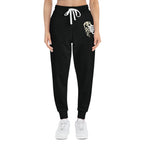 Athletic Joggers — Black Dragon Kanji Graphic Sweatpants
