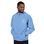 Packable Windbreaker Jacket — Orange Anorak with Small Chest Graphic