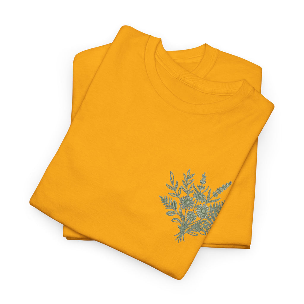 Botanical Fern Bouquet T-Shirt — Green Floral Nature Graphic Tee for Women
