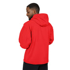 Packable Windbreaker Jacket — Orange Anorak with Small Chest Graphic