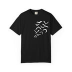 Bat Flock Graphic T-Shirt — Halloween & Gothic Nature Tee