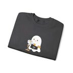Ghost Waiter Sweatshirt – Cute Ghost Holding Cocktail Crewneck