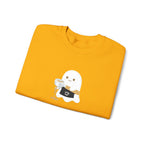 Ghost Waiter Sweatshirt – Cute Ghost Holding Cocktail Crewneck