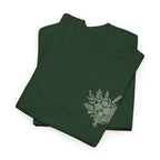 Botanical Fern Bouquet T-Shirt — Green Floral Nature Graphic Tee for Women