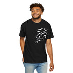 Bat Flock Graphic T-Shirt — Halloween & Gothic Nature Tee