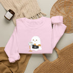 Ghost Waiter Sweatshirt – Cute Ghost Holding Cocktail Crewneck