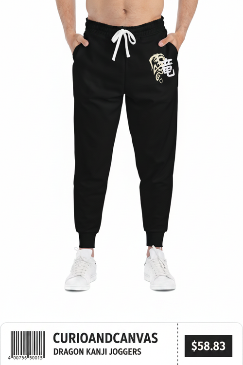 Dragon Kanji Joggers — $58.83